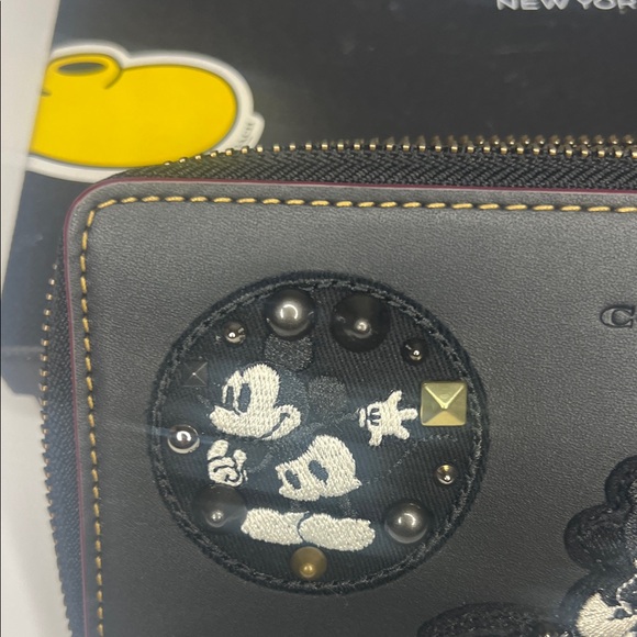 NWOT Coach x Disney Mickey Mouse Limited Edition Zip Around Wallet and Box - Picture 3 of 13